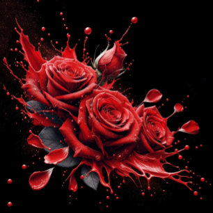 Dessous-de-verre En Papier Elégant 30e anniversaire - Roses en fleurs