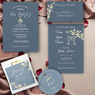 Invitation Symphonie florale intemporelle en Fête des mariées