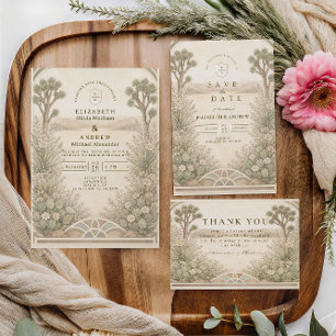 Save The Date Mariage Champêtre au Désert