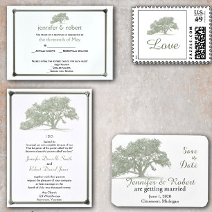 Faire-part de mariage de Plantation de chênes