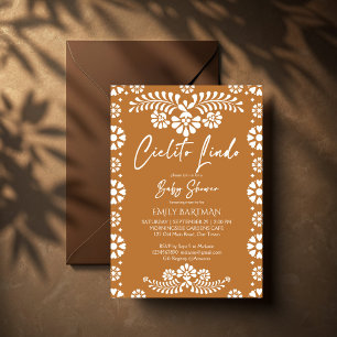 Étiquette Pour Bouteilles D'eau Cielito lindo terracotta baby shower mexicain