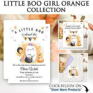 Serviette En Papier Halloween Baby shower Girl mignonne Ghost Orange