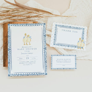 Twee Kleine Eendjes Klassieke Tweeling Jongens Bab Kaart