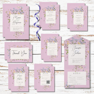 Save The Date Mariage rose Fleur sauvage Boho délicat