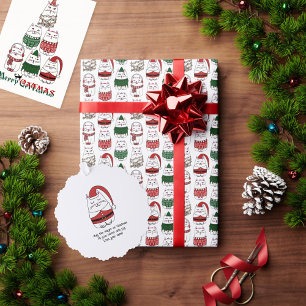 Poster Merry Catmas Funny Noël Kitten Tree