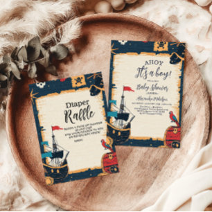 Serviette En Papier Baby shower de pirate nautique