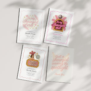 Carte De Remerciements Juste une Showgirl Survivant les Feux de la Rampe 