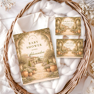 Vintage Tuin Bloemen Baby Shower Servet