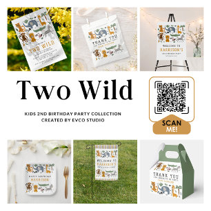 Poster Adopter Un Animal Deux Animaux Sauvages Anniversai