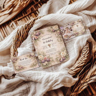 Invitation Fig Garden Vintage 1er Anniversaire