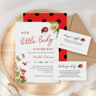 Invitation Notre Petite-Dame Est Sur Le Chemin Du Baby shower