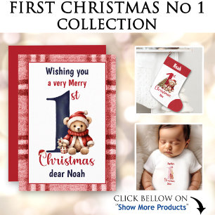 Grande Chaussette De Noël 1er Noël Lapin Bébé Fille Rose Nom