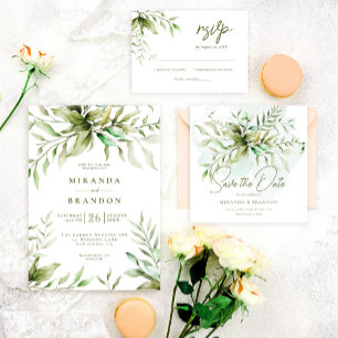 Serviette En Papier Élégant Mariage de feuillage Eucalyptus Vert Sage