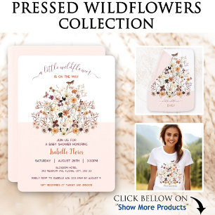 T-shirt Fleurs Pressées Fleurs sauvages Nom Cottagecore Be
