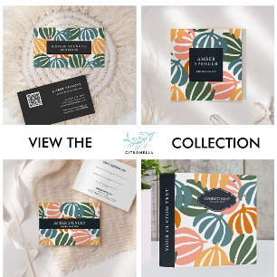 KLEURRIJKE RETRO LAAT GROOVY BOTANISCH SCHATTIGE NOTITIEKAARTJE