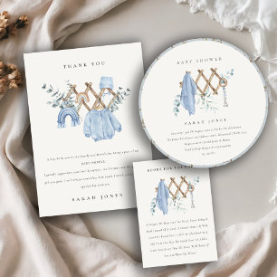 Invitation Cute Chic Boy Baby Nursery Baby shower essentiel