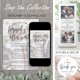 Invitation Heureusement Jamais Après La Réception De Mariage 