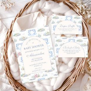 Zee Dieren Elegante Boog Baby Shower Servet