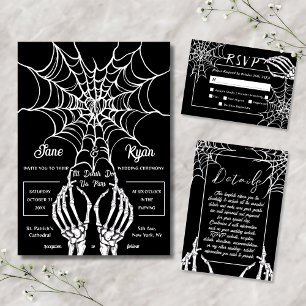 Invitation Jusqu'à ce que la mort nous sépare   Coeur et esqu