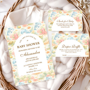 Serviette En Papier Baby Shower Animaux Fantaisistes d'Été