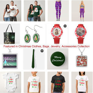T-shirt Joyeux et brillant avec le chapeau de Santa Hat, m