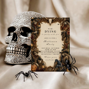 Invitation Fête Halloween Western Vintage