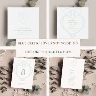 Save The Date Blue Irish Swan Love Noeud Mariage Enregistrer La 