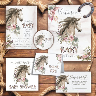 Serviette En Papier Livres rustiques pour chevaux pour Baby shower
