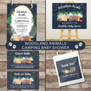 Assiettes En Carton Aventure Attend le Baby shower des animaux des boi