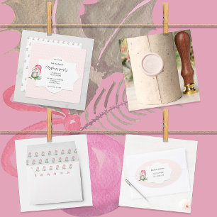 Carte De Vœux En Aluminium Ciel de nuit bleu argenté et flocons de neige