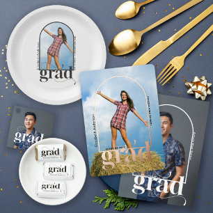 Livre D'or GRAD moderne Arc Noir Photo Party Graduation