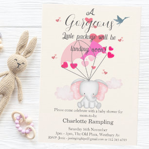 Baby Nelly Baby shower Dank u Informatiekaartje