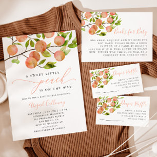 Carte D'accompagnement Demande de Baby shower de pêche rustique