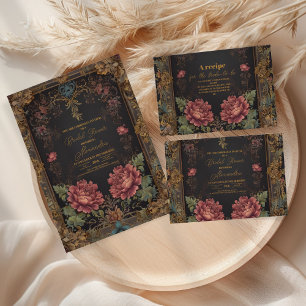 Serviette En Papier Fête des mariées gothique victorienne florale