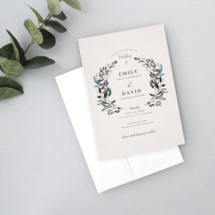 tuinkam   eierschaal   Vierkante bruiloft Kaart