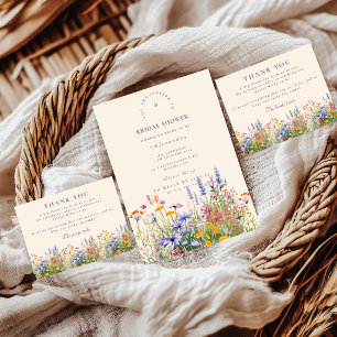Invitation Fête des mariées de jardin botanique Fleur sauvage