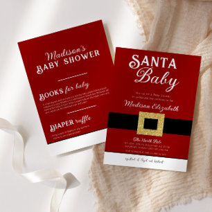 Invitation Tout En Un Père Noël Baby Christmas Santa Claus costume Baby 