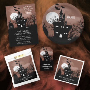 Papier Invitations d'Halloween Éffrayantes du budget