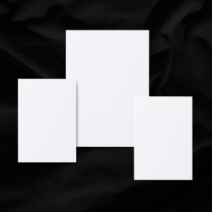 Carte D'accompagnement Mariage blanc clair de 3,5 po x 2 po blanc mat