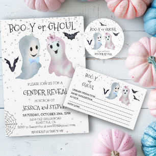 Papier Halloween Boo-y et Ghoul Genre Révéler les fantôme