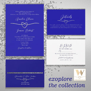 Poster de bienvenue du Mariage Royal Blue