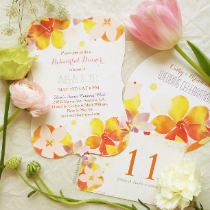 Invitation Aquarelle Jardin Fleurs Boho Mariage