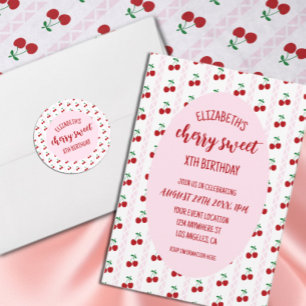 Invitation Joyeux Anniversaire Cerise Douce