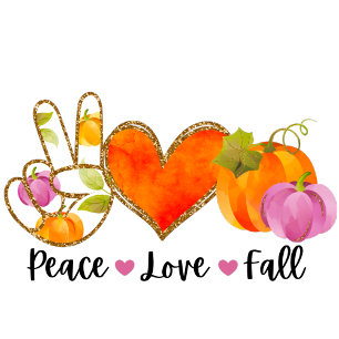 Tablier Love Fall Personnaliser d'automne Texte et couleur