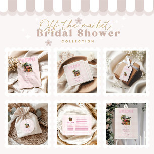 Sticker Rond Le rose de la Fête des mariées du marché