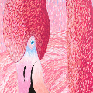 Dessous-de-verre Carré En Papier Océanie Le Dessous de verre du papier Flamant rose