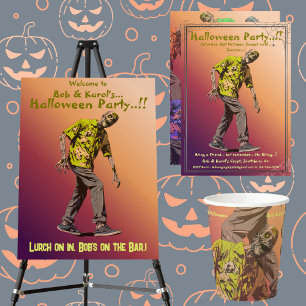 Assiettes En Carton Plaques de papier de partie Halloween Zombie