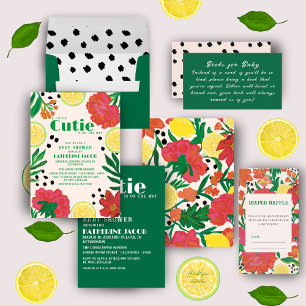Serviette En Papier Petite cravate sur le chemin baby shower citrus ci