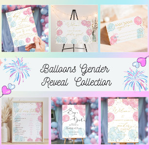 Sticker Rond Team Pink Balloons Sexe Reveillez