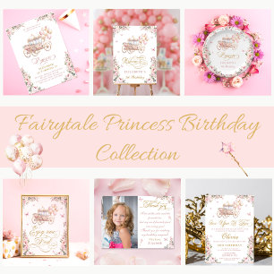 Invitation Il Était Une Fois Princesse Carrie Anniversaire